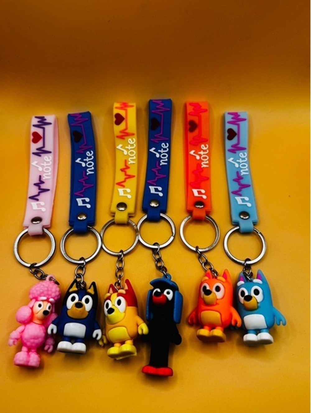 Dog and Friends 6PK Keychain  Bundle New